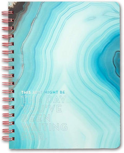 Compendium Spiral Notebook – Expect the Best Things to Happen Today – A Designer Spiral Notebook with 192 Lined Pages, College Ruled, 7.0" W x 9.25" H