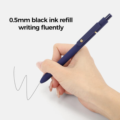 Ddaowanx Gel Pens, 6 Pcs 0.5mm Quick Dry Black Ink Pens Fine Point Smooth Writing Pens, Cute Office School Supplies Gifts for Women