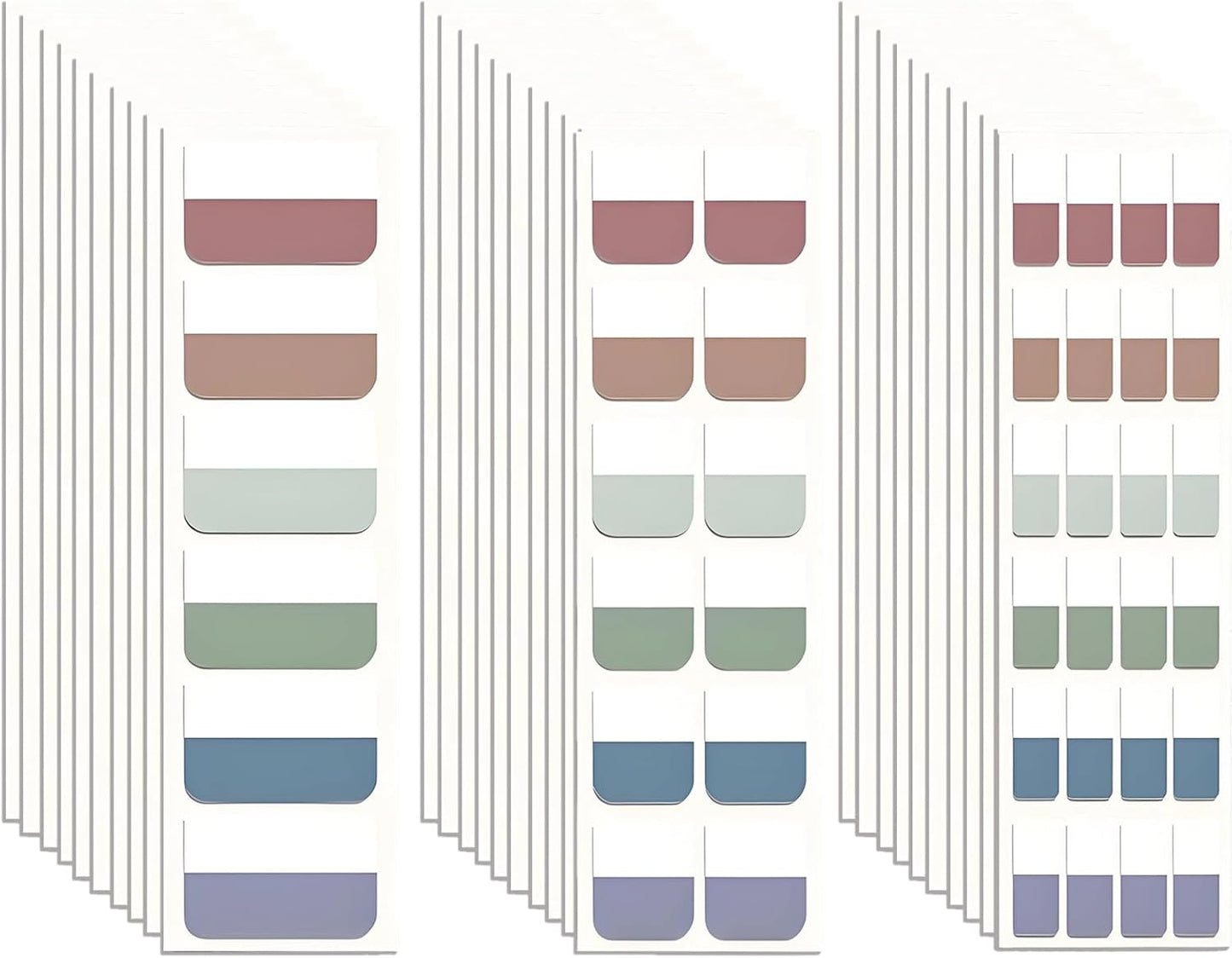 420 Pcs Sticky Index Tabs, Transparent Annotation Tabs, Repositionable Page Sticky Tabs for Notebooks (Bright)