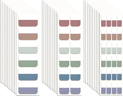 420 Pcs Sticky Index Tabs, Transparent Annotation Tabs, Repositionable Page Sticky Tabs for Notebooks (Bright)