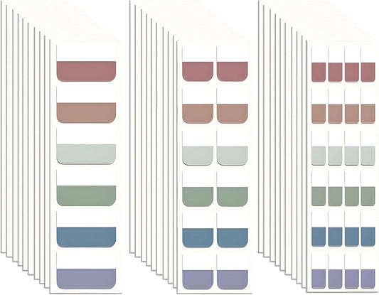 420 Pcs Sticky Index Tabs, Transparent Annotation Tabs, Repositionable Page Sticky Tabs for Notebooks (Bright)