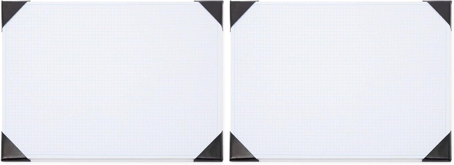 Stockroom Plus Desk Blotter Graph Paper Pad - 17 x 12 in, 50-Sheet White Refillable Desk Pad Mat - Large Notepad for Sketching, Notes & Doodles