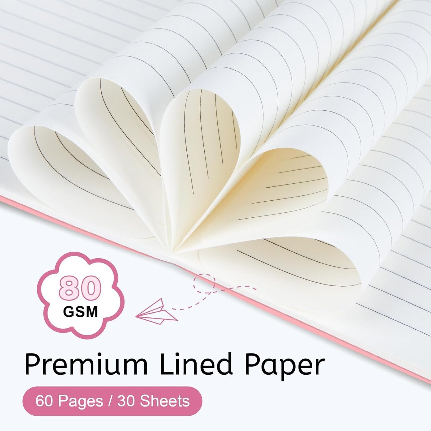 Oucaru 48PCS Pocket Notebook, 3.5" x 5.5", 8 Color, 52 Pages Blank Notebook Mini Notebook Journal, Small Notebook Memo Notepad for Students, Traveler, School Supplies