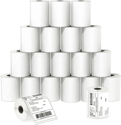 MFLABEL 4x6 Thermal Shipping Labels - 2 Rolls of 250, Perforated & Smudge-Proof Direct Thermal Labels Compatible with Rollo, Zebra, for Amazon UPS FedEx Shopify