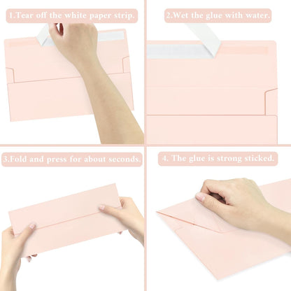 50 Pack #10 Business Envelopes, Sage Green Standard Envelopes Self Seal, Letter Size Mailing Envelopes for Checks Letters Invoices Statements Birthday Graduation Wedding, 4 1/8 x 9 1/2 Inch