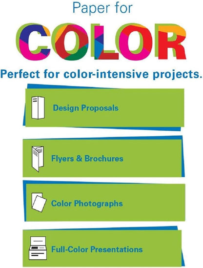 Hammermill Cardstock, Premium Color Copy, 100 lb, 8.5x11 - 1 Pack (250 Sheets) - 100 Bright, Made in the USA Card Stock, 120024R, White