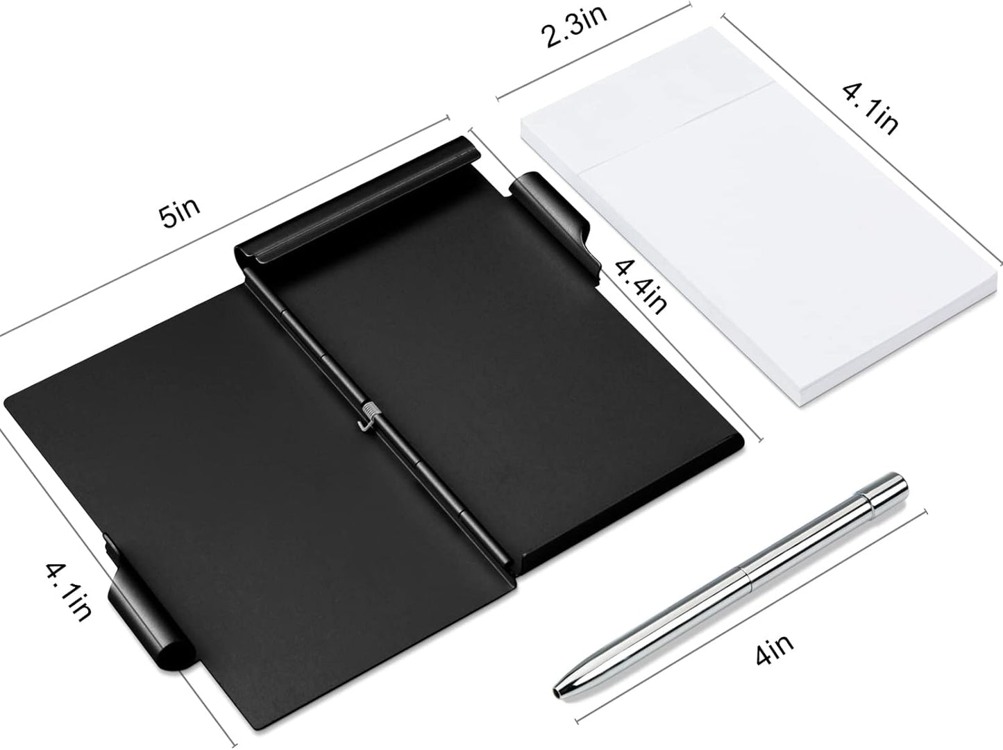 amassan Metal Small Notebook, Mini Notepad, Small Pocket Notepad Aluminum Note Case with Mini Metal Pen and 60-Page Sheets - Memo Books Note Pads(Gold)