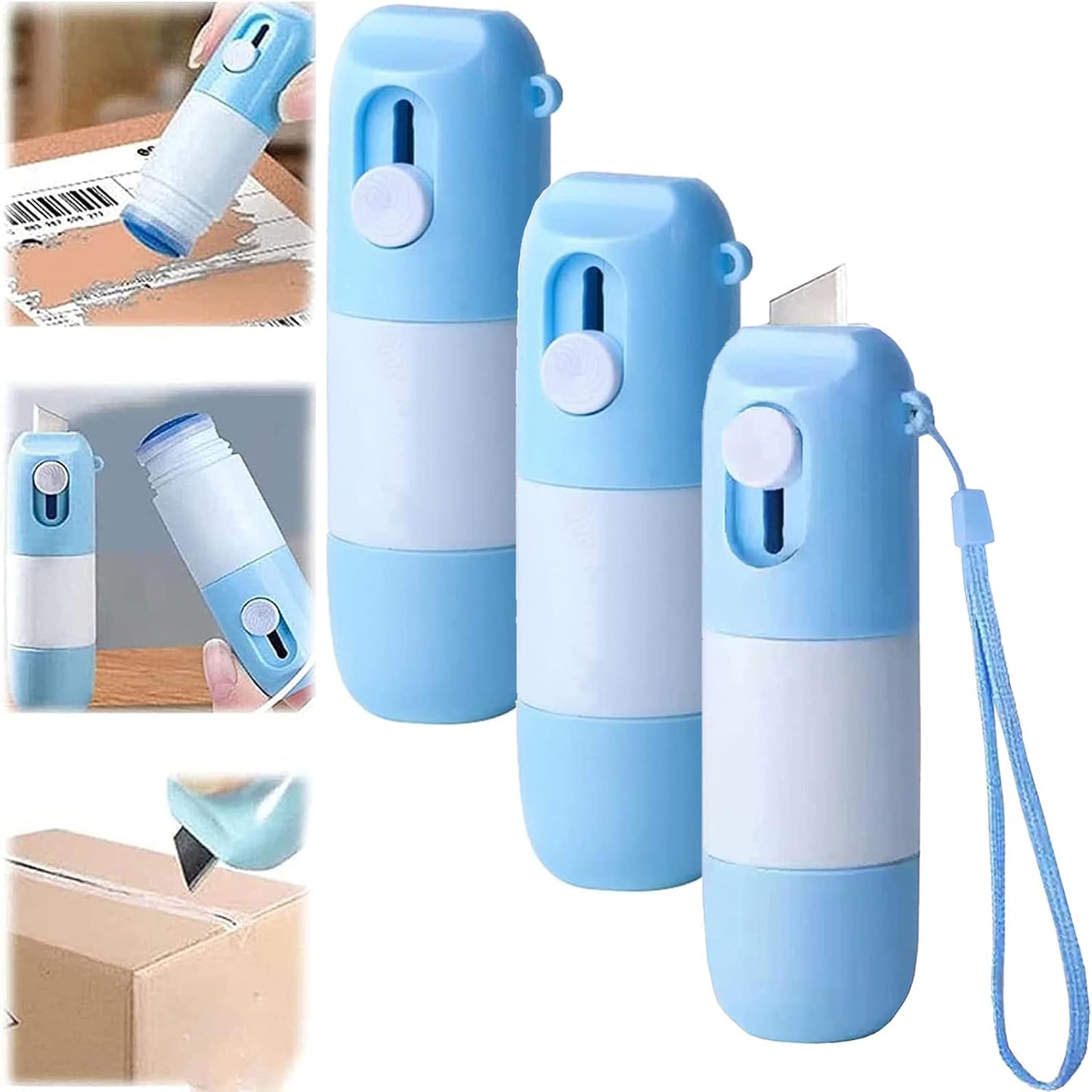 Aphro Thermal Paper Correction Fluid with Parcel Opener, 2 in 1 Anti Information Leakage Erase Device, Portable Personal Privacy Protection Artifact for Package Labels (2pcs)