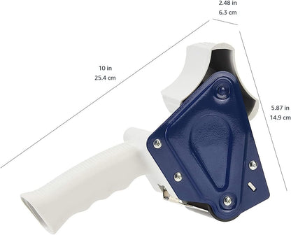Amazon Basics Packaging Tape Dispenser Gun, Easy-to-Use, Side Load Design, Well Built, for 1.88-Inch Wide Packing Tape