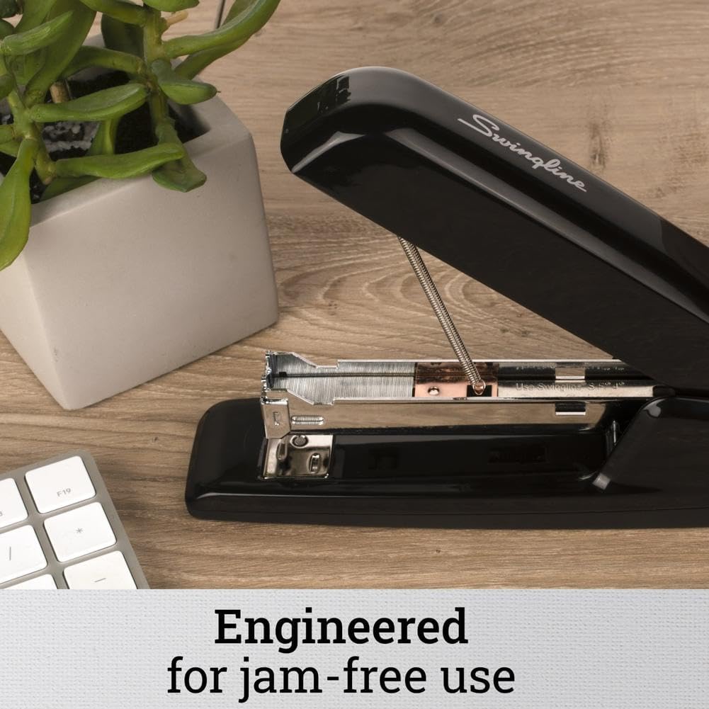 Swingline Stapler, 30 Sheet Capacity, 747 Business Stapler, Jam Free, Metal, Rio Red (74736)