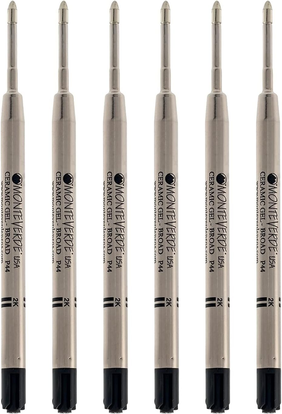 Monteverde USA Capless Ceramic Gel Refills to Fit Parker Pens, Broad Point, Blue Ink, 2-Pack – Smooth and Vibrant Writing Solution