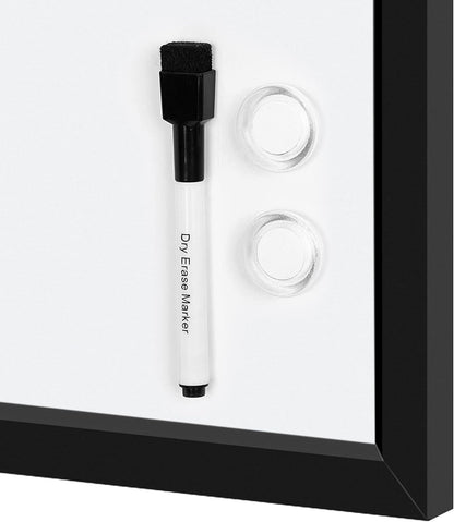 Amazon Basics Magnetic Dry Erase Whiteboard, 36 x 48-inch, Aluminum Frame, Silver/White, Easy to Install