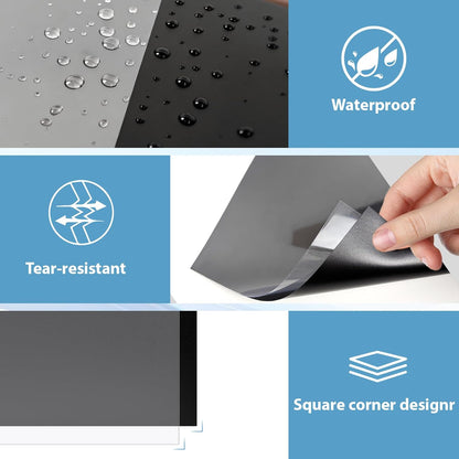 60 Pack Binding Covers and Backs Set, 8.5 x 11 Inches, 30P Clear PVC Covers (8 Mil), 30P Black Sand-Textured Polycovers (12 Mil)，Presentation Covers for Binding, Letter Size
