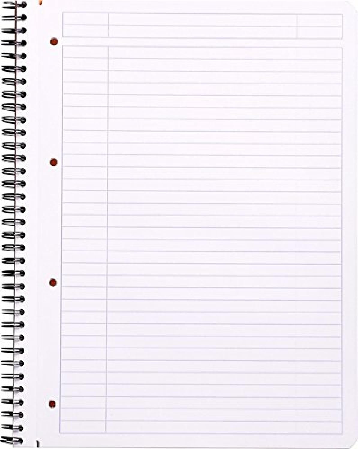 Rhodia Wirebound Notebooks - Lined w/ margin 80 sheets 8 1/4 x 11 3/4 in. - Black cover