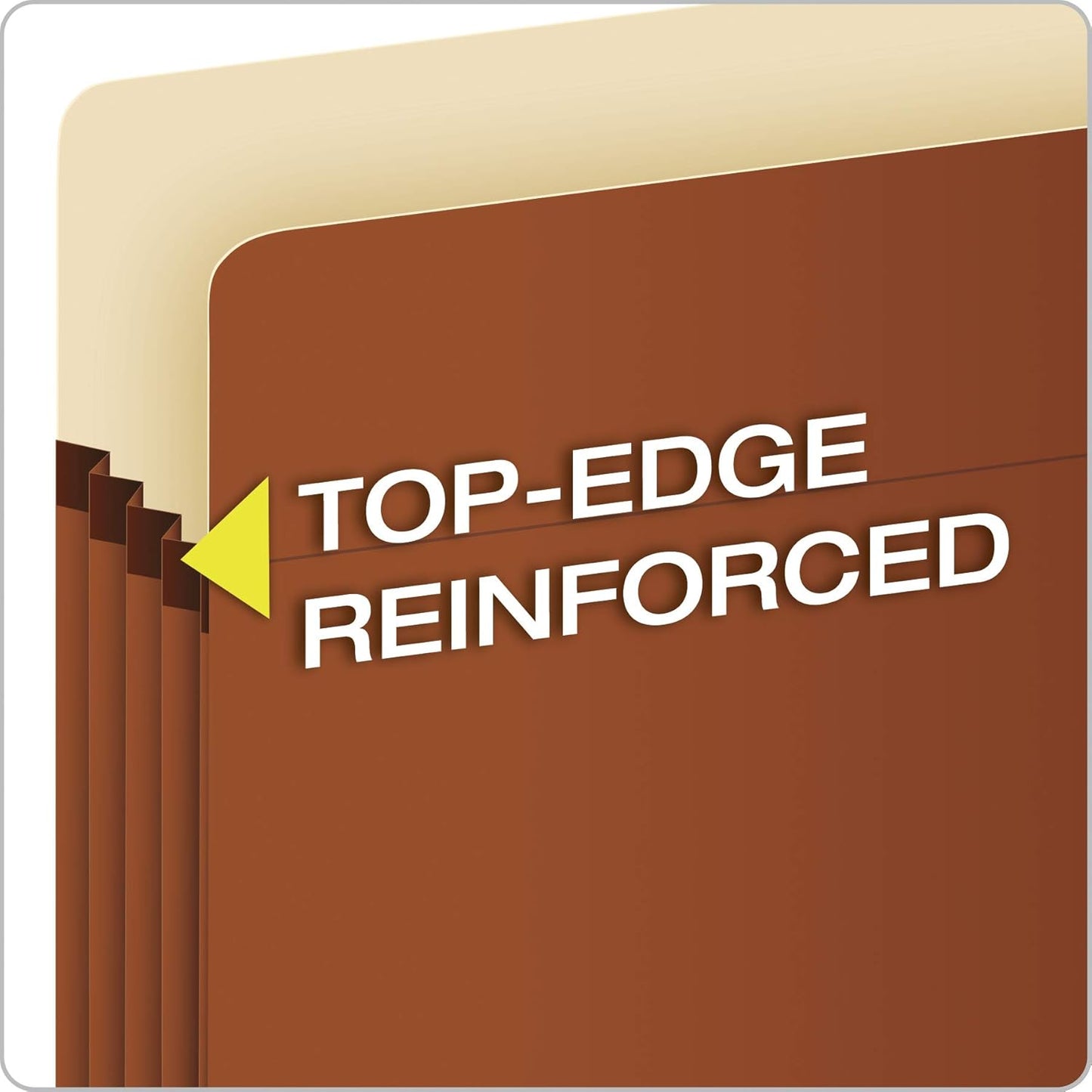 Pendaflex Expanding File Pockets, Letter Size, 5.25" Expansion, Reinforced with DuPont™ Tyvek® Material, Redrope, 10 per Box (1534G-OX)