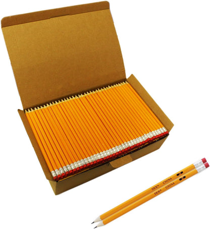SKKSTATIONERY 360pcs Pre-sharpened Pencils with eraser top, No.2 Wood Pencils Bulk #2 HB pencils Yellow HB Pencil Sketching Drawing Back to School Teacher Supplies 360 counts per box