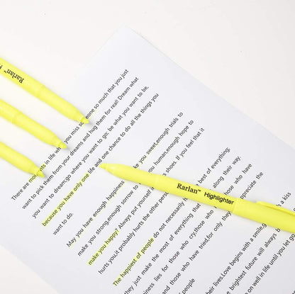 Rarlan Highlighters, Chisel Tip, Fluorescent Yellow, 96 Count Bulk Pack