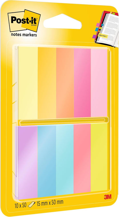 Post-It 686-PLOY Index Strong Filing Tabs, Pink, Green, Orange, Yellow, 51 x 38 mm (6 of Each Colour)