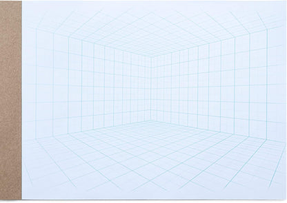 Koala Tools | Drawing Perspective (1 and 2-Point) Large Sketch Pad (1 Point - 9 x 12)