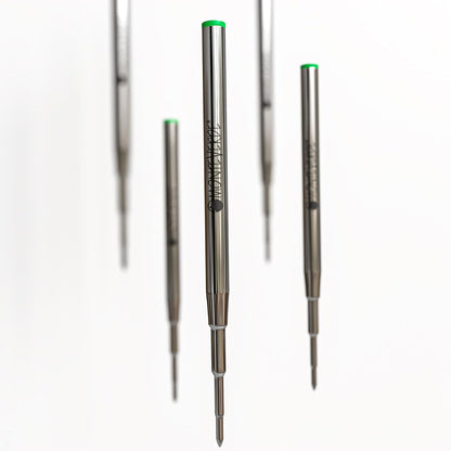Monteverde USA Capless Ceramic Gel Refills to Fit Montblanc Ballpoint Pens, Fine Point Black Ink, Converts to Capless Rollerball, 2-Pack (M132BK)