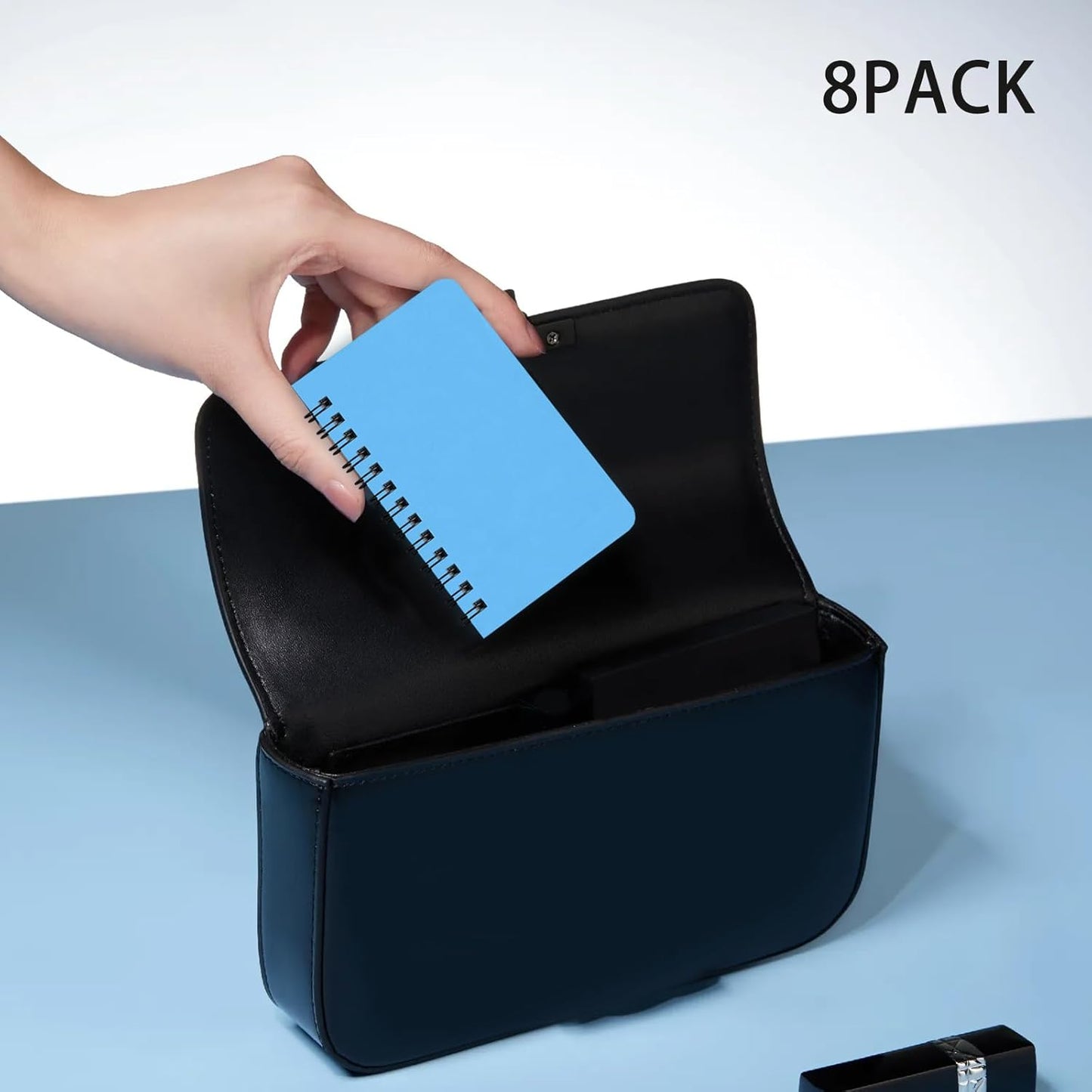 KTOJOY 8 Pack Small Spiral Notebook Pocket Notebook 3x5 Spiral Notepads With Lined Pages, Small Top Spiral Notebook Little Mini Memo Steno Note Pads for Outdoor Home Office College School