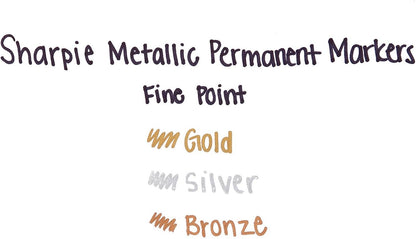 Sharpie Metallic Permanent Markers | Fine Point for Bold Details | Gold | 1 Marker Pen
