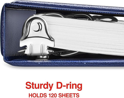 Staples Standard 2-Inch 3-Ring View Binder, Holds Up to 450 Sheets, Orange, Durable Binder for Office & School