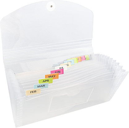JAM Paper Accordion Folders - 13 Pocket Plastic Expanding File - Legal Size - 10 x 15 - Red - Sold Individually