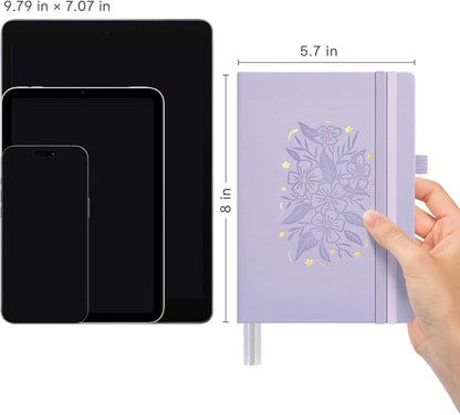 &And Per Se Lined Journal Notebook, 160 Pages, A5 5.7 x 8 inches College Ruled Thick Paper Notebook Journals for Writing, Hardcover Notebooks for Women Men Office School (1 Pack, Green) - Colors B