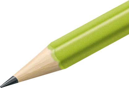 STAEDTLER WOPEX Pre-Sharpened #2 Pencils, Pack of 10 - Ergonomic Triangular Shape, Break-Resistant, Non-Slip Surface, Wood-Polymer, PVC-Free Eraser Tip