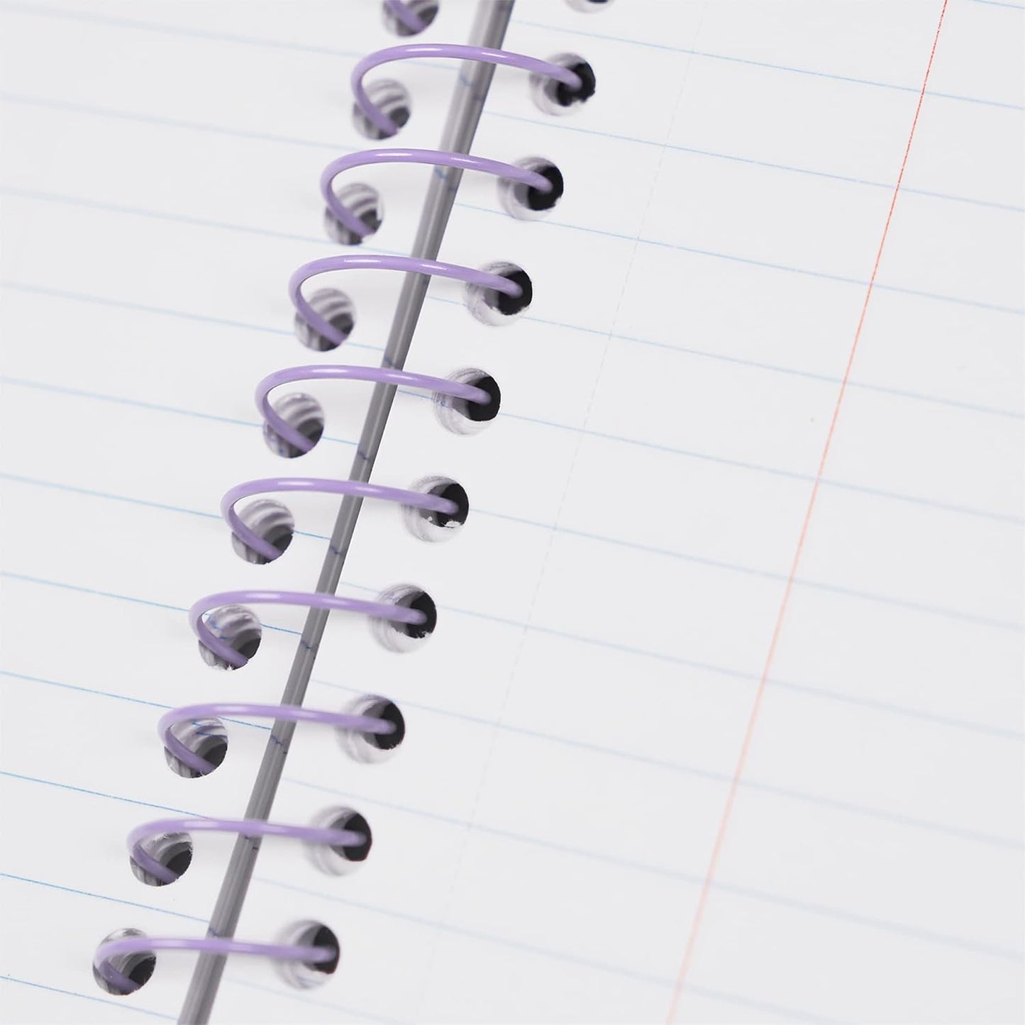 Yoobi College Ruled 8 x 10.5” Spiral Notebook Set – 3-Pack of 1 Subject Notebooks, Pink, Purple & Black Celestial Patterns – 150 Perforated 3-Hole Punched Sheets
