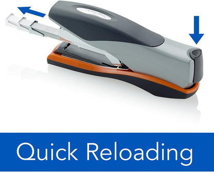 Swingline Stapler, 40 Sheet Capacity, Optima 40, Jam Free, Reduced Effort, Soft Grip, Metal, Orange and Gray (87845)