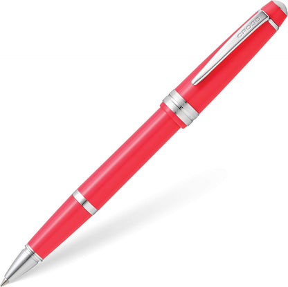 Cross Bailey Light Polished Blue Resin Rollerball Pen - Professional Pen for Effortless Writing - Journaling, Note-Taking & More - Black Ink - Easy Handling - Includes Gift Box