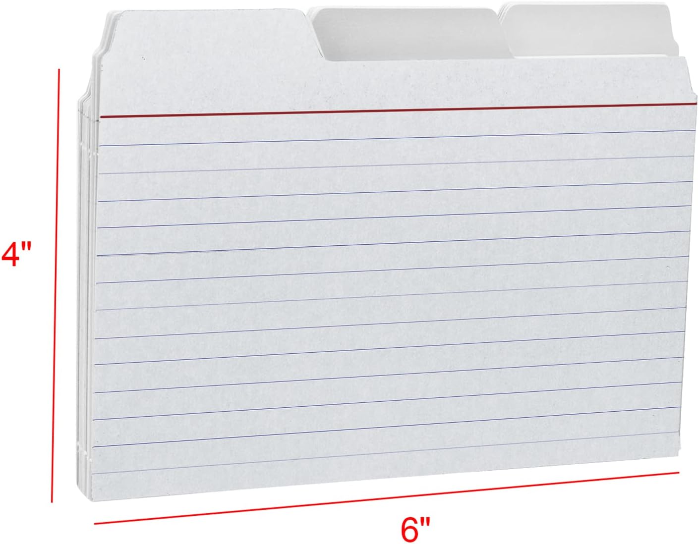 Find It Tabbed Index Cards, 4 x 6 Inches, Assorted Colors, 48-Pack (FT07218)
