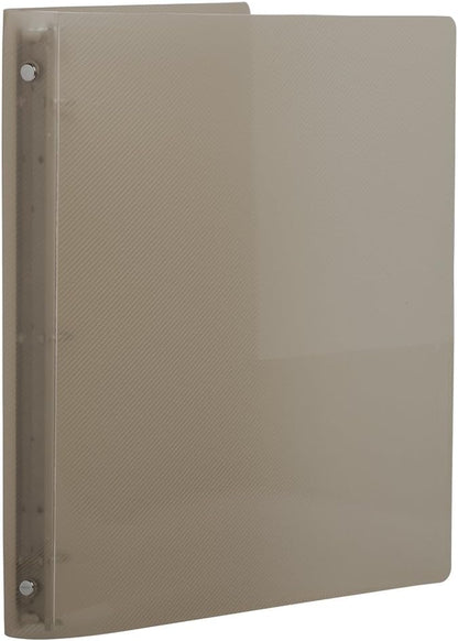 JAM PAPER Plastic 0.75 inch Binder - Clear 3 Ring Binder - Sold Individually
