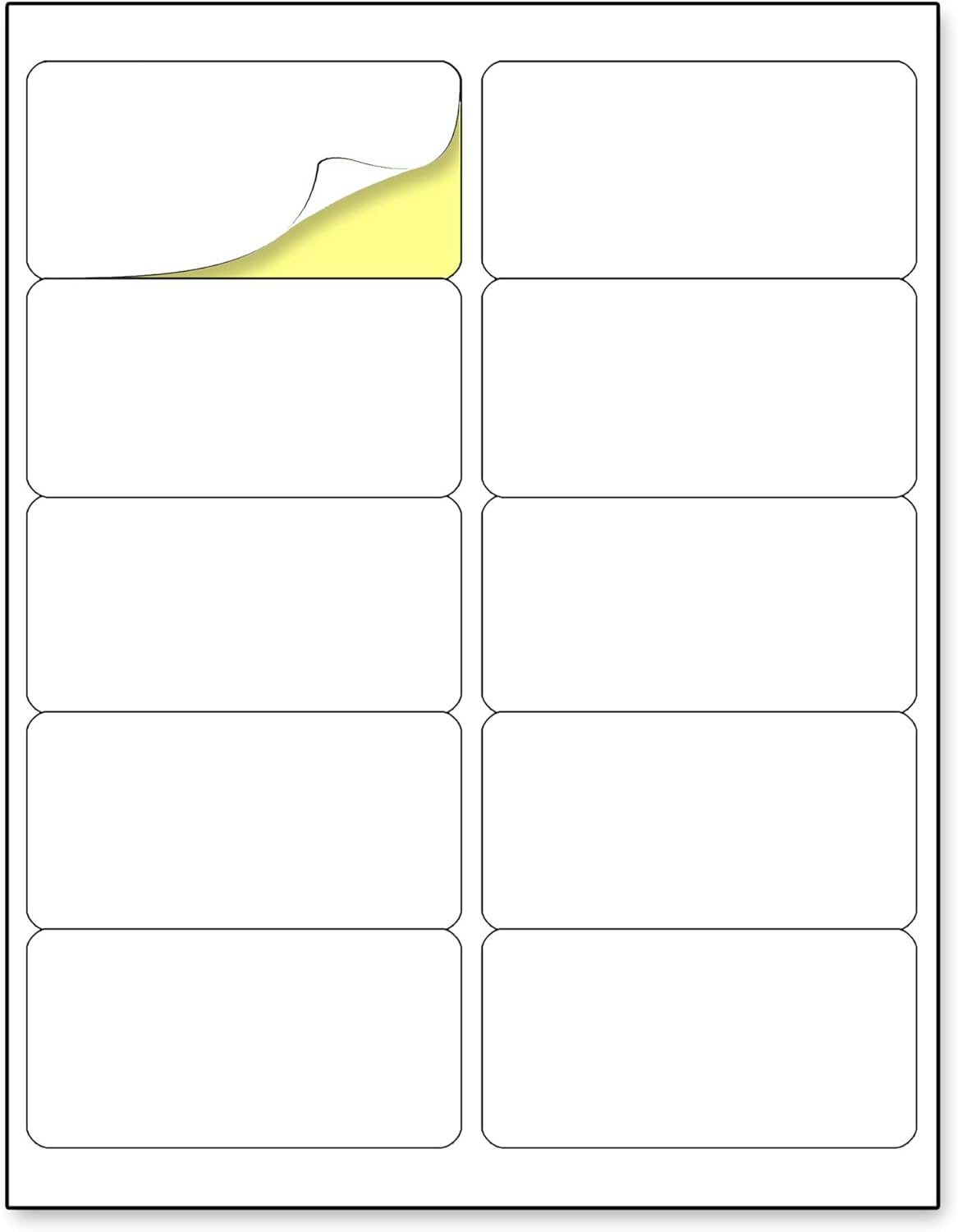 30 Sheets, Printable White Sticker Paper, Laser/Inkjet Printing - Matte, Letter Size (8.5" x 11")