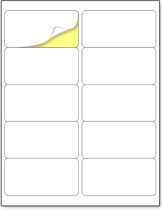 30 Sheets, Printable White Sticker Paper, Laser/Inkjet Printing - Matte, Letter Size (8.5" x 11")