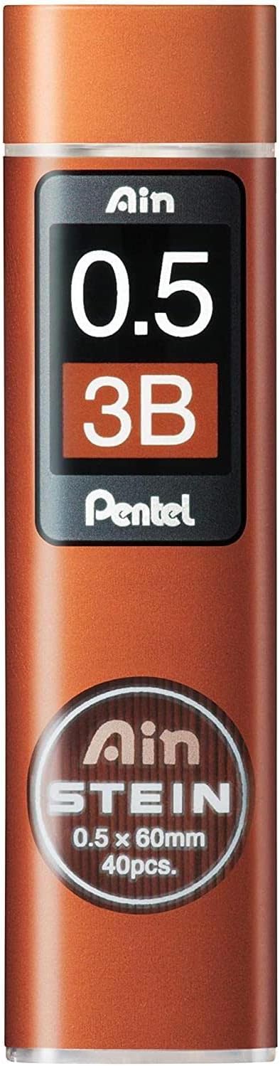 Pentel Mechanical Pencil Lead, Ain Stein, 0.5mm, 3B (C275-3B)