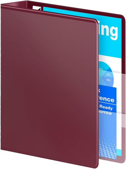 Wilson Jones 3 Ring Binder 4 Inch, Ultra Duty D-Ring View Binder with Extra Durable Hinge, Customizable, Black (W86641)
