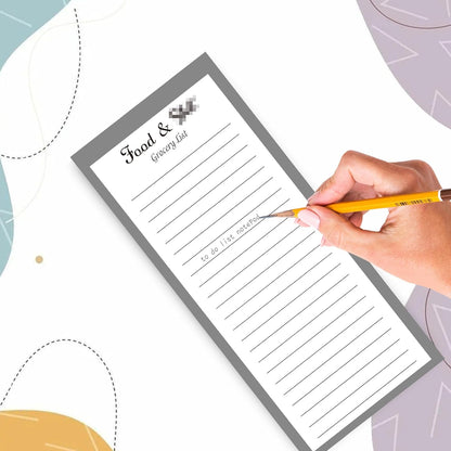 Utron 4 Pack Magnetic Notepads for Refrigerator, 50 Pages/BookGrocery List Magnet Pad for Fridge, Design Magnetic Grocery List Pad for Fridge, Grocery List Notepad, To-Do Memos, List