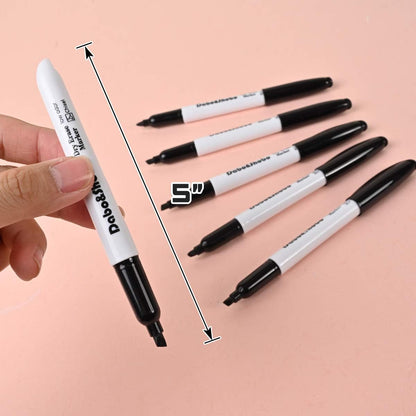 Dabo&Shobo Dry Erase Markers 24 Pack, Low Odor Black Whiteboard Markers, Chisel Tip, Perfect for Writing on Whiteboard Mirrors Glass In School, Office&Home…