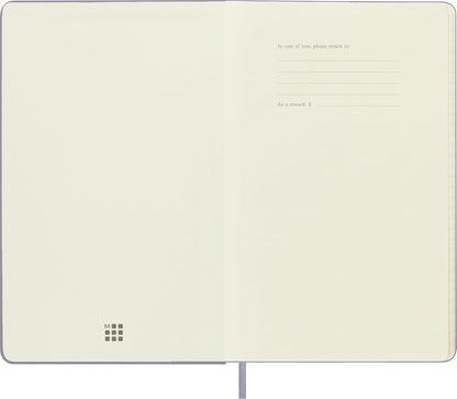 Moleskine Classic Notebook, Hard Cover, Large (5" x 8.25") Ruled/Lined, Aster Grey, 240 Pages