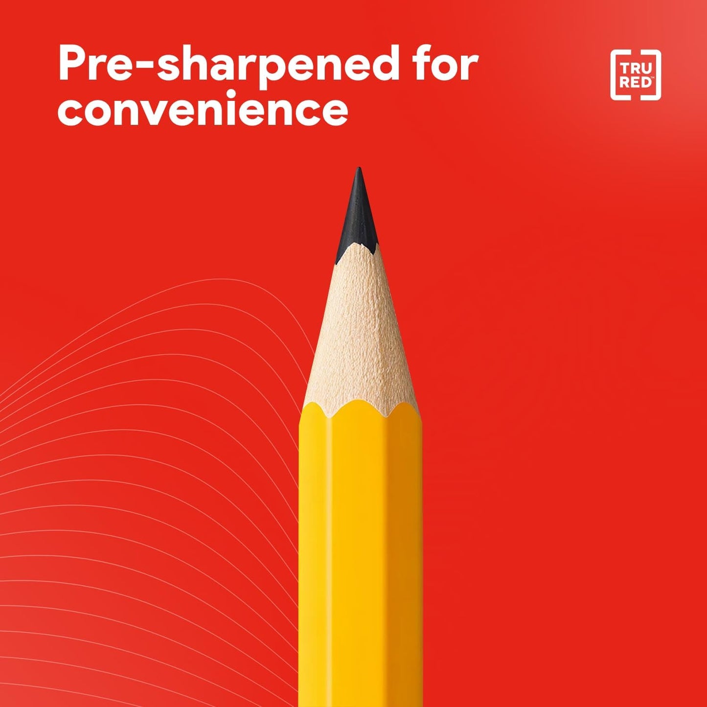 STAPLES Wooden Pencils, #2 Lead, Pre‑Sharpened, Yellow, 72 Pack – Classic Hex Pencils for School, Testing & Office Use