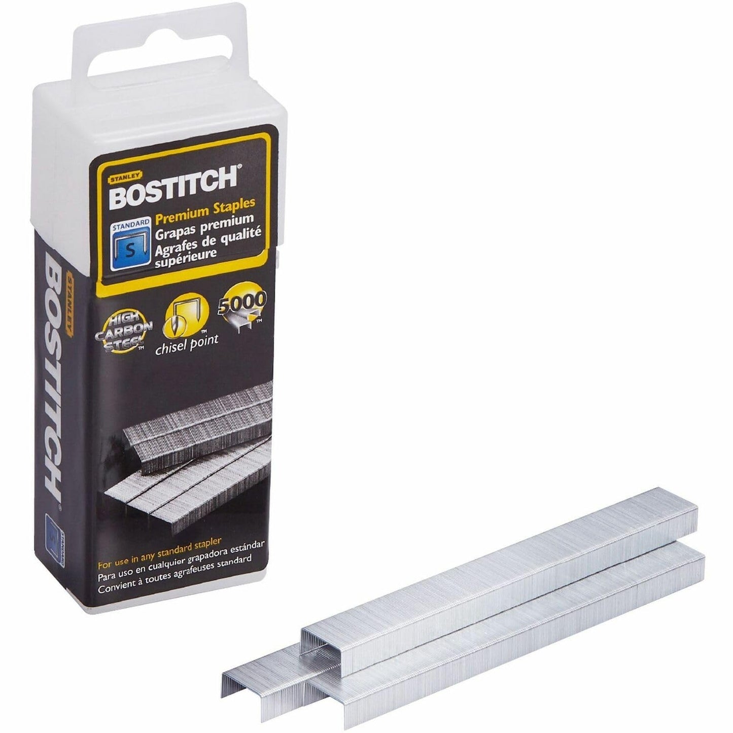 Bostitch Office Premium Standard Staples, 1/4" Full Strip, Box of 5,000 Staples