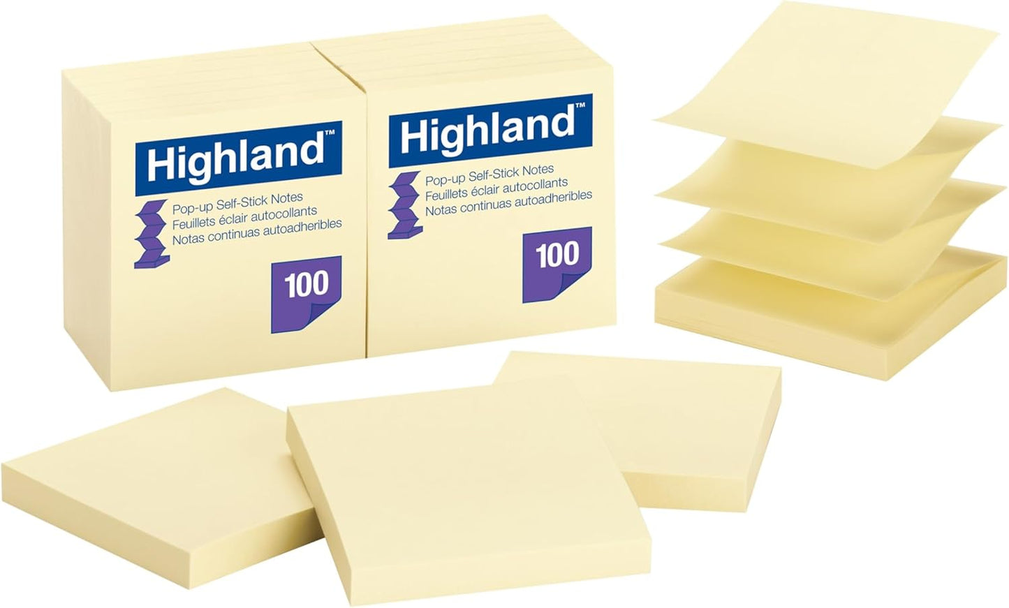MMM6549PUY - Highland Self-Stick Pop-Up Notes