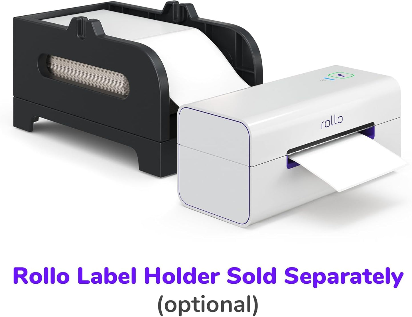Rollo Direct Thermal Shipping Labels - Pack of 500 4x6 Thermal Labels Fanfold - Perforated and Strong Adhesive (Commercial Grade)