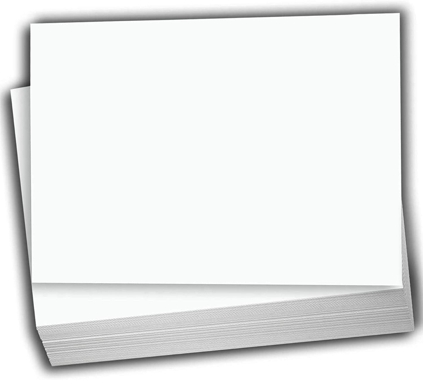 Hamilco Blank Index Cards 6" x 9" Heavyweight Card Stock 80lb Cover White Cardstock Paper - 100 Pack