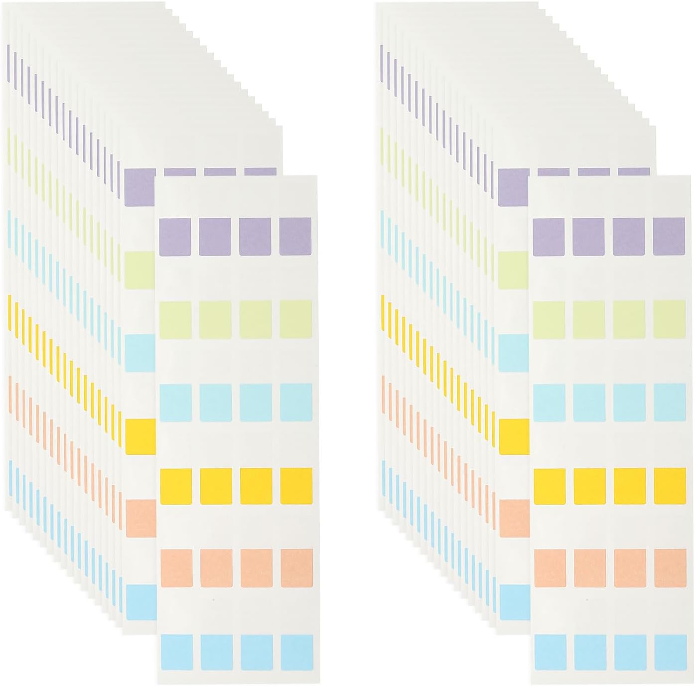 PATIKIL Clear Index Sticky Tabs, 480 Pcs Small Transparent Sticky Notes Bookmarks Planner Stickers Page Tabs for Office Notebooks File Folder Ledger Book, Gradient Pink
