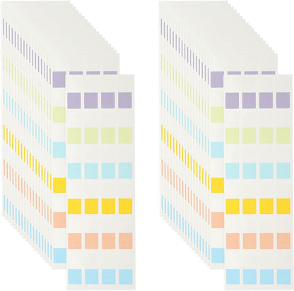 PATIKIL Clear Index Sticky Tabs, 480 Pcs Small Transparent Sticky Notes Bookmarks Planner Stickers Page Tabs for Office Notebooks File Folder Ledger Book, Gradient Pink