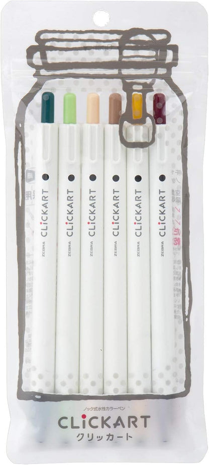 Zebra WYSS22-36C-N Clickart Water-Based Markers, 36 Colors, Case Included